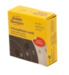 Naklejki do tarcz strzelniczych   Avery 3521 / Ø19 mm, 1000 szt. / 1 rolka - biały