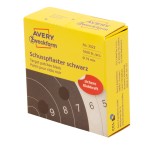 Naklejki do tarcz strzelniczych   Avery 3522 / Ø19 mm, 1000 szt. / 1 rolka - czarny
