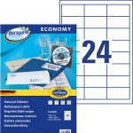 Etykiety uniwersalne Avery Zweckform Economy ELA008 - 64,6x33,8 mm A4, 100  arkuszy - białe 