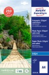 Papier fotograficzny Premium A4 do drukarki, Avery 2559-20 / 210 x 297 mm, 250 g, 20 arkuszy, matowy satynowany - biały
