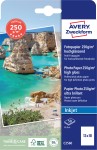 Papier fotograficzny Premium A4 do drukarki, Avery C2560 / 130 x 180 mm, 250 g, 50 arkuszy, wysoki połysk - biały