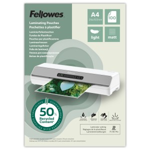 Eco™ Folie do laminacji A4 Light (matowe) ekologiczne – opk. 100 sztuk  Fellowes