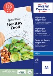 Papier fotograficzny Business A4 do drukarki, Avery 2576-150 / 210 x 297 mm, 120g, 150 arkuszy, matowy powlekany - biały