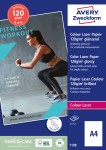 Papier fotograficzny Business A4 do drukarki kolorowej laserowej, Avery 1198 / 210 x 297 mm, 120g, 200 arkuszy, błyszczący dwustronnie powlekany - biały