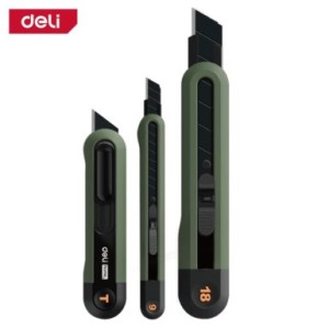 Zestaw nożyków uniwersalnych Deli EHT4003L, 3 szt./op., zielony