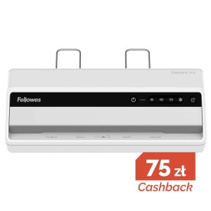 Laminator Fellowes SATURN A4 + 100szt folii do laminowania A4 80mic # Promocja CashBack 75zł - zwrot od Fellowes  