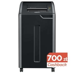 Niszczarka Fellowes 425ci ścinki 4x30mm P-4 # 3 lata gwarancji + olej Fellowes 355ml # Promocja CashBack 700zł - zwrot od Fellowes  