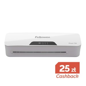 Laminator Fellowes Pixel A4 + 100szt folii do laminowania A4 80mic  # Promocja CashBack 25zł - zwrot od Fellowes   