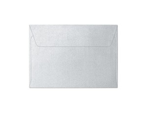 Koperta / koperty ozdobne C6 Pearl Srebrny, opakowanie 10szt, 120g/m2