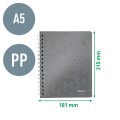 Kołonotatnik Leitz WOW A5 w kratkę - różowy_www.asan.com.pl