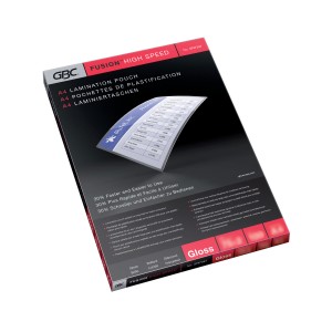Folia do laminacji z połyskiem GBC HighSpeed™, format A4, 2x75 mikronów - opakowanie 100 sztuk