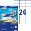 Etykiety uniwersalne Avery Zweckform Economy ELA010 - 70x36 mm A4, 100 arkuszy - białe_www.asan.com.pl