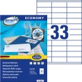Etykiety uniwersalne Avery Zweckform Economy ELA009 - 70x25,4 mm A4, 100 arkuszy - białe _www.asan.com.pl