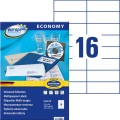 Etykiety uniwersalne Avery Zweckform Economy ELA019 - 105x37 mm A4, 100 arkuszy - białe_www.asan.com.pl