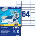 Etykiety uniwersalne Avery Zweckform Economy ELA050 - 48,5x16,9 mm A4, 100 arkuszy - białe_www.asan.com.pl
