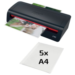 Laminator GBC 240HS Home Office A3/A4 - kolor czarno-czerwony