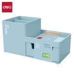 Organizer na biurko - przybornik Deli EZ419-GR, LonGreen, niebieski - opakowanie 1 sztuka