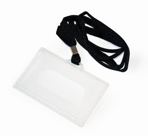 Identyfikator Holder z taśmą CZARNĄ / opk 50szt