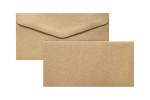 Baza do zaproszeń , kartek, karnetów 100x205mm + koperta DL, Kraft Ciemnobeżowy - opakowanie 5 sztuk