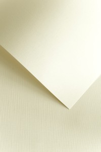 Karton Ozdobny 230g/m2  PŁÓTNO KREMOWY 20 arkuszy A4 