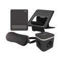 Zestaw ergonomiczny Fellowes – Breyta™ + Ampra™ - CZARNY # 5 lat gwarancji_www.asan.com.pl
