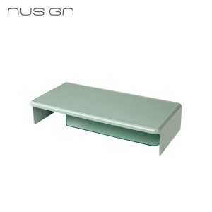 Podstawka z półką pod laptop/monitor Deli Nusign ENS134-GR, szerokość 46,6 cm - zielony