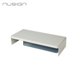 Podstawka z półką pod laptop/monitor Deli Nusign ENS134-G, szerokość 46,6 cm - szary
