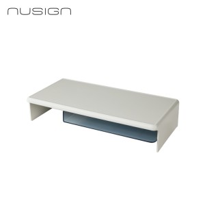 Podstawka z półką pod laptop/monitor Deli Nusign ENS134-G, szerokość 46,6 cm - szary