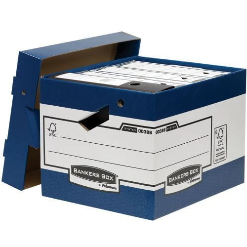PUDŁO ARCHIWIZACYJNE ze zdejmowanym wiekiem Fellowes z FSC - opk 10szt - Bankers Box Ergo-Box www.asan.com.pl