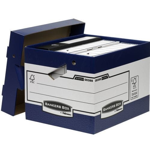 PUDŁO ARCHIWIZACYJNE ze zdejmowanym wiekiem Fellowes z FSC - opk 10szt - Bankers Box Ergo-Box www.asan.com.pl