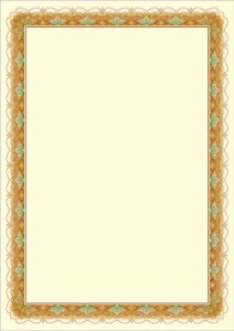 Dyplom ZŁOTO  opk 25 szt A4  170g/m2 dyplomy ozdobne