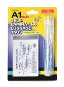 Zawieszki do bagażu - samolaminujące - 10 sztuk