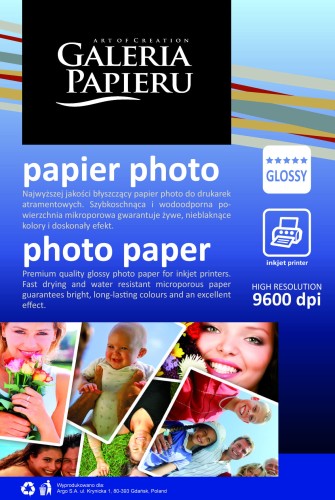 Papier photo 13x18cm - glossy - 240 g/m2 - 50 ark www.asan.com.pl