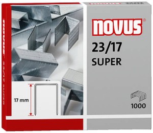 Zszywki Novus 23/17 SUPER x1000 do zszywaczy heavy-duty