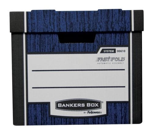Fellowes pudło archiwizacyjne Woodgrain granatowe - opk 10szt - pudło ze zdejmowanym wiekiem www.asan.com.pl