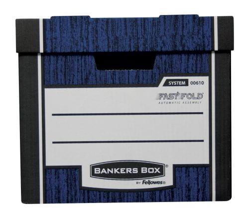 Fellowes pudło archiwizacyjne Woodgrain granatowe - opk 10szt - pudło ze zdejmowanym wiekiem www.asan.com.pl