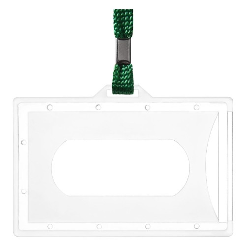 identyfikator z taśmą zieloną 601285 www.niszczarka.net