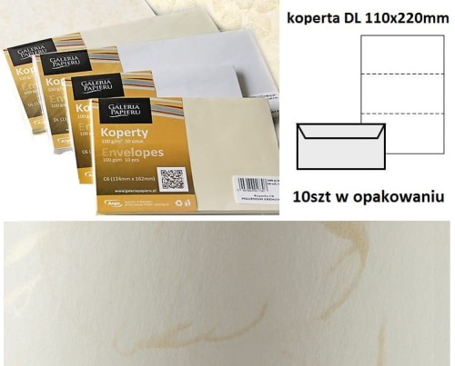 koperty ozdobne DL WIATR BIAŁY opk 10szt 120g/m2 www.asan.com.pl