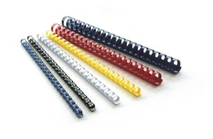 Grzbiet plastikowy 16mm/CZERWONY/100szt Argo