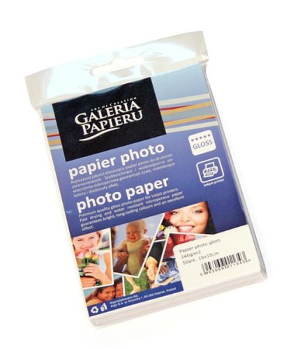 Papier photo glossy 10x15cm 240 g/m2 - 50 ark fotograficzny błyszczący www.asan.com.pl