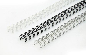 Grzbiety drutowe Argo A4 skok 3:1 11,0mm 7/16" - kolor CZARNY