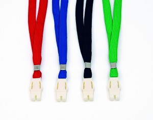 Taśma do holderów / identyfikatorów z zatrzaskiem - ZIELONA - opk 50szt